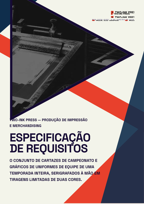 A finished requirements document rendered in a cor look