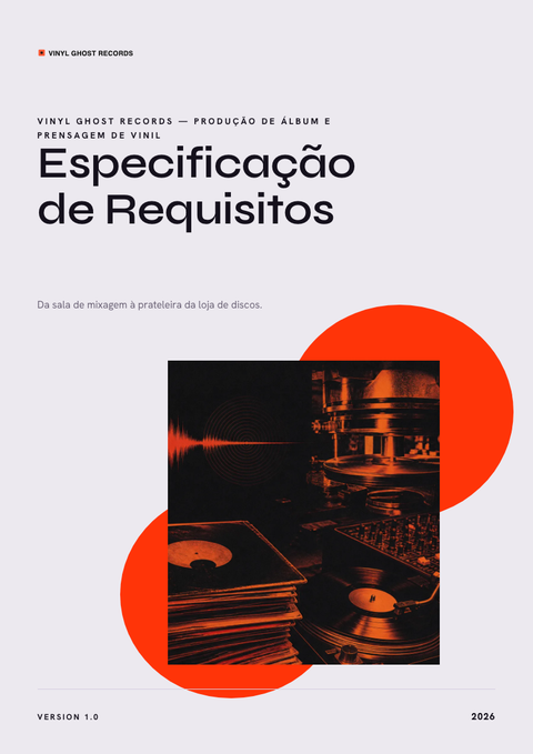 A finished requirements document rendered in a diversos look