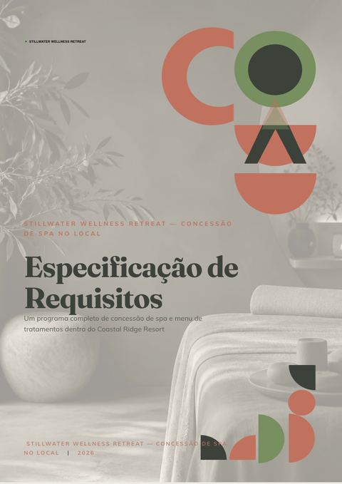 A finished requirements document rendered in a estilo de vida look