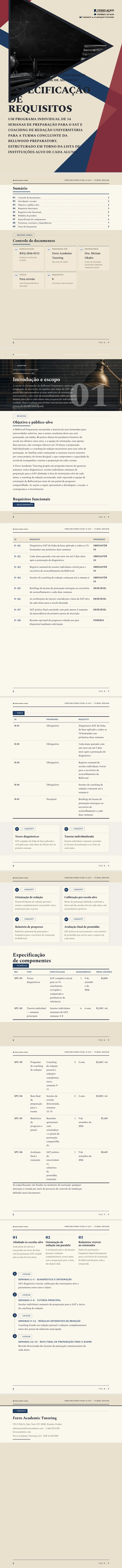 Educacional / Acadêmico — exemplo completo criado pelo Waxe