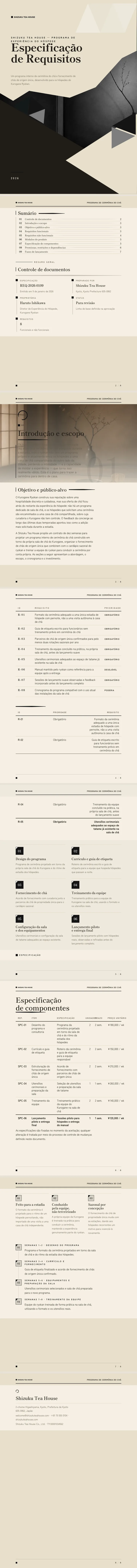 Minimalismo Japonês — exemplo completo criado pelo Waxe