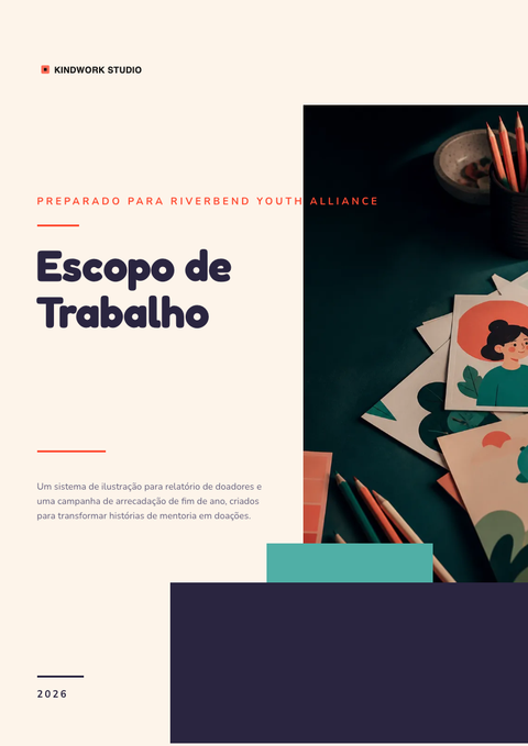 A finished scope of work rendered in a ilustrado look