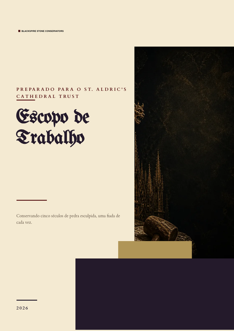 A finished scope of work rendered in a escuro look