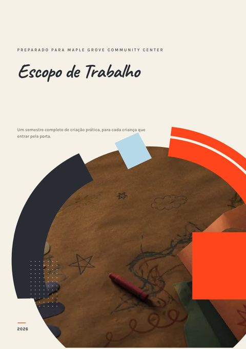 A finished scope of work rendered in a ilustrado look