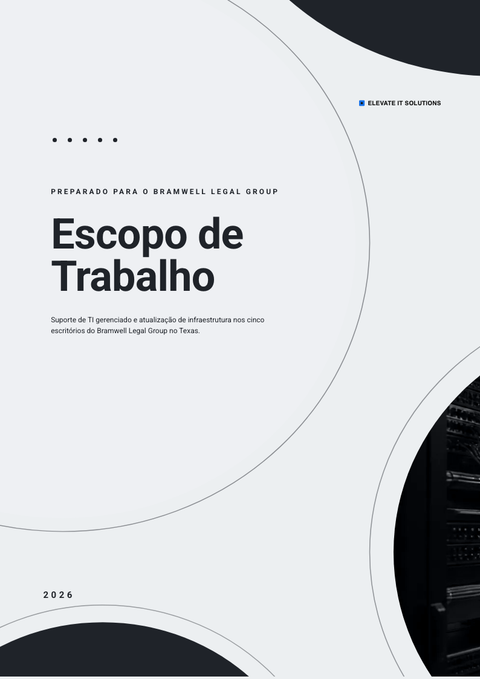A finished scope of work rendered in a flat & minimalista look