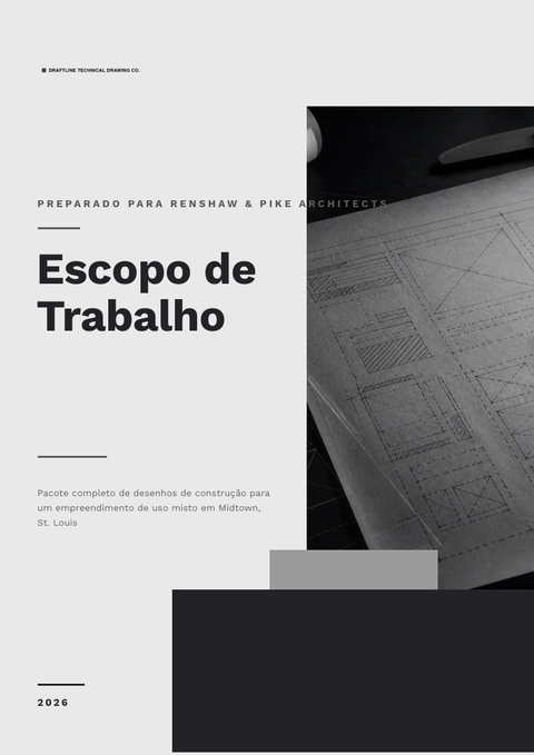 A finished scope of work rendered in a técnico look