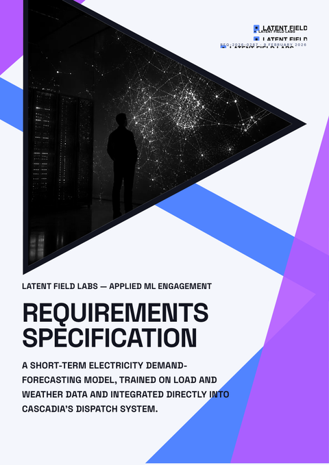 A finished requirements document rendered in a motion look